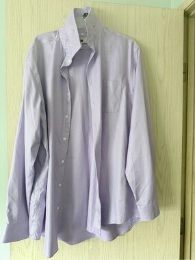 Joseph Abboud Lavender Button-Up Dress Shirt